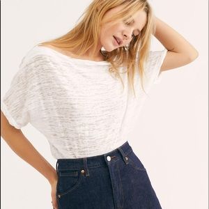 NWOT We The Free Astrid Burnout Short Sleeve Tee